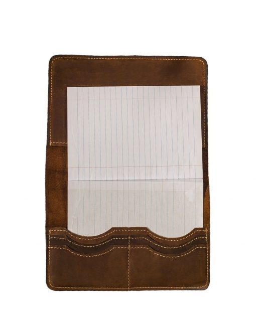 A5 Genuine Leather Notebook Cover Tan Leather Goods