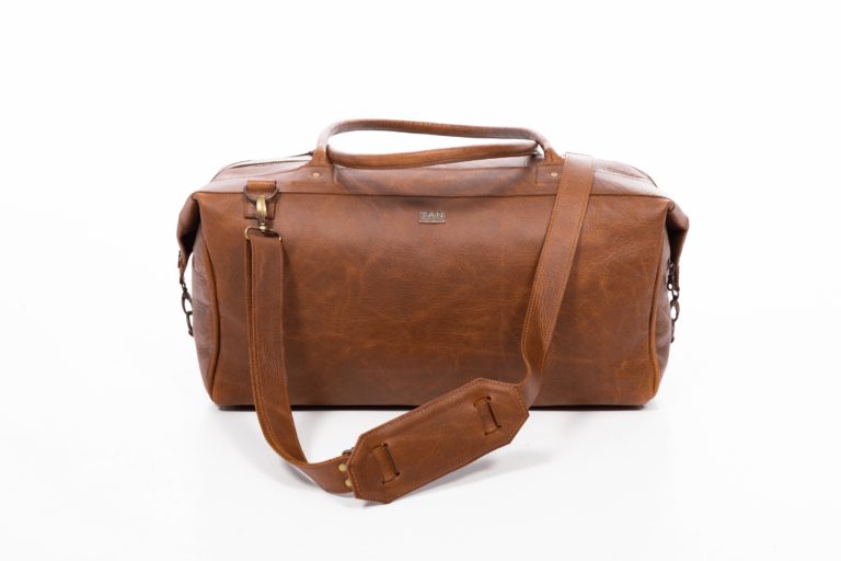 Jackson Leather Duffel Bag — Tan Leather Goods