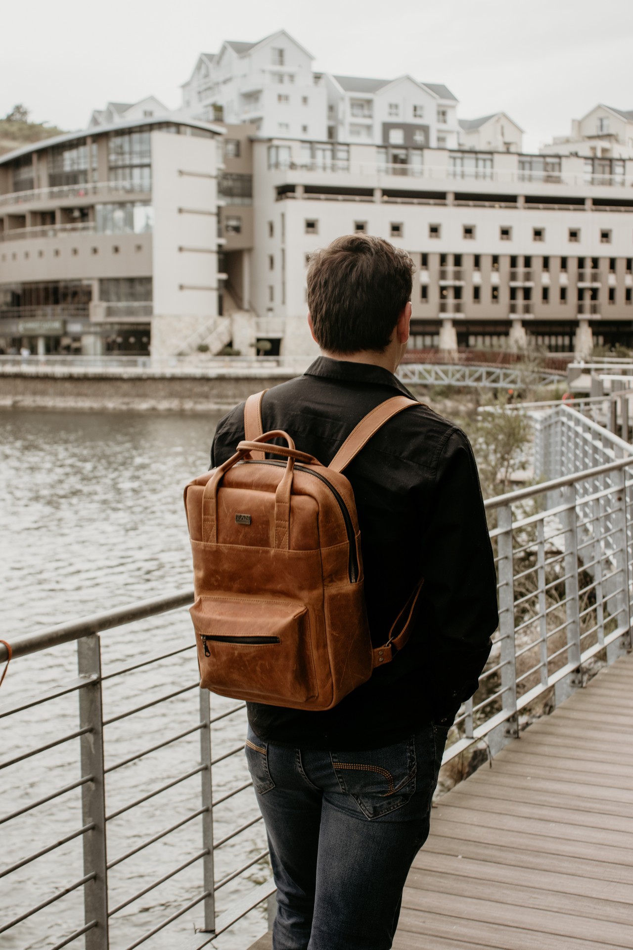Charlie Backpack — Tan Leather Goods
