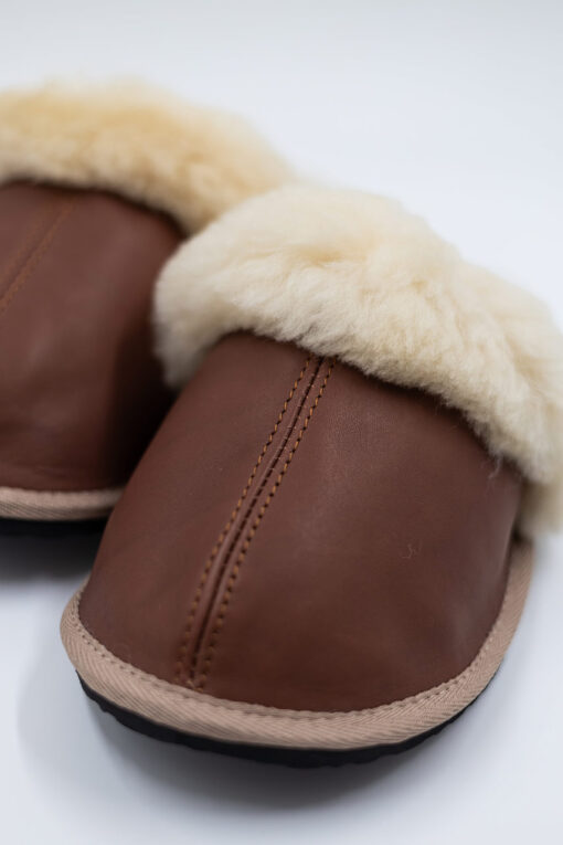 Mule Leather Slippers