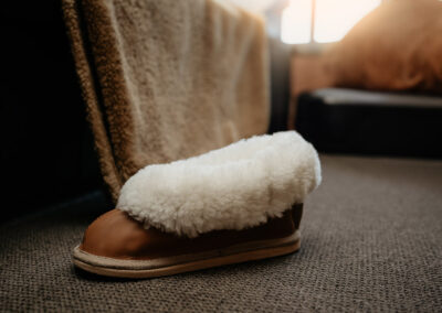 Sheepskin slippers