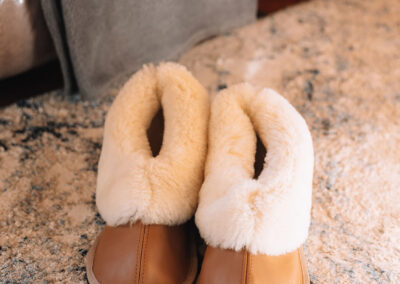 Sheepskin slippers