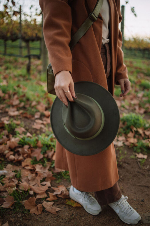 Ranger Felt Fedora Hat Olive